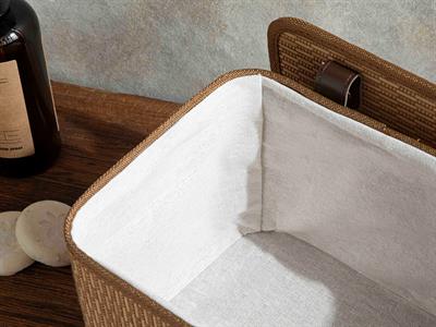 Gina Кутия За Съхранение Бамбук, Светлокафяво., 28 X 20 X 18 Cm