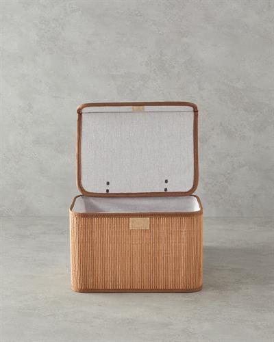 Gina Кутия За Съхранение Бамбук, Светлокафяво., 28 X 20 X 18 Cm