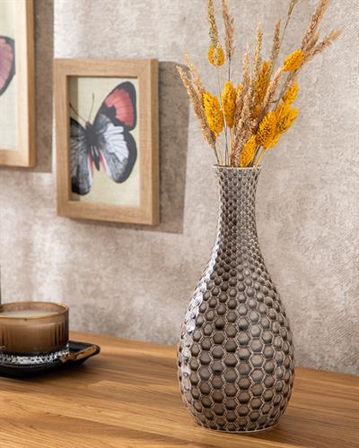 Gina Ваза 11,3x11,3x24,5 см Кафяв