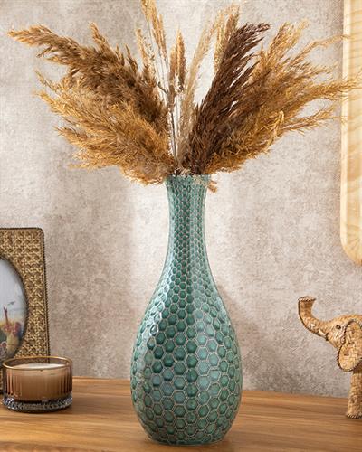 Gina Ваза 13x13x30,8 см Зелен