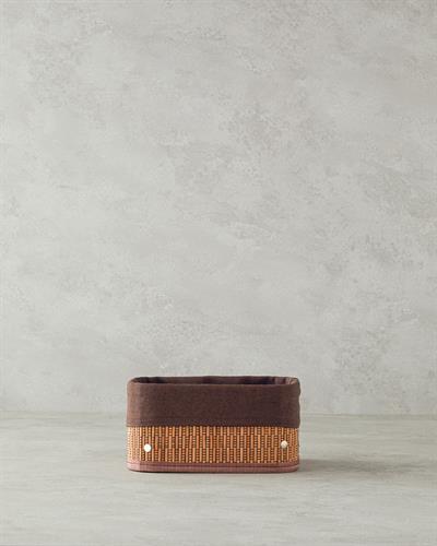 Gina Кошница Бамбук 20x15x10 cm Тъмнокафяв