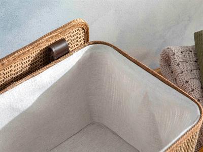 Gina Кутия За Съхранение Бамбук, Кафяво, 28 X 20 X 18 Cm