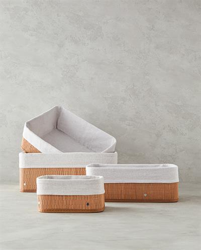 Gina Кошница Бамбук 32x22x12 см Светлокафяв