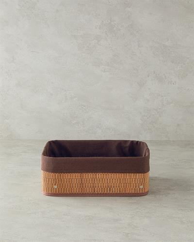 Gina Кошница Бамбук 32x22x12 см Тъмнокафяв