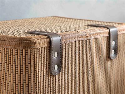 Gina Кутия За Съхранение Бамбук, Кафяво, 33 X 23 X 20 Cm