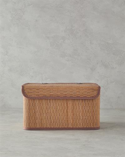 Gina Кутия За Съхранение Бамбук, Кафяво, 33 X 23 X 20 Cm