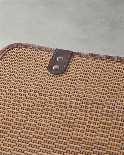 Gina Кутия За Съхранение Бамбук, Кафяво, 36 X 27 X 22 Cm