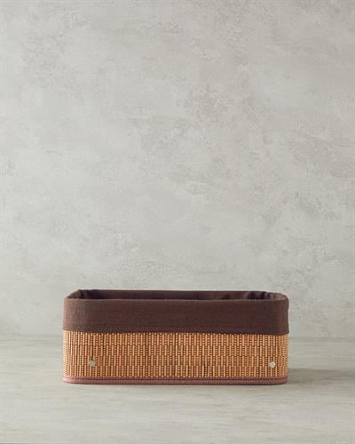 Gina Кошница Бамбук 36x26x14 cm Тъмнокафяв