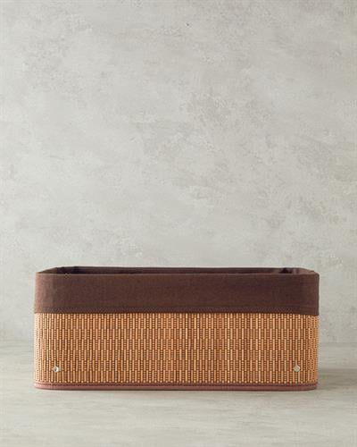 Gina Кошница Бамбук, Тъмно Кафяво, 40 X 30 X 16 Cm