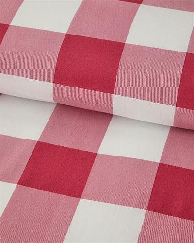 Gingham Спален Комплект Единичен Лесно за гладене 160x220 см Розов