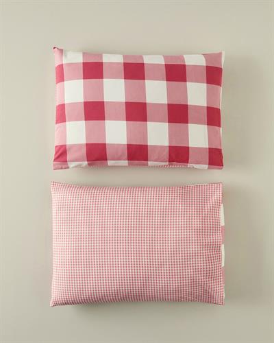 Gingham Калъфка За Възглавница 2 бр. Лесно за гладене 50x70 см Розов