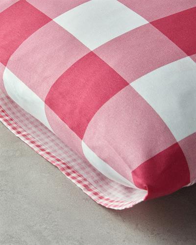 Gingham Калъфка За Възглавница 2 бр. Лесно за гладене 50x70 см Розов