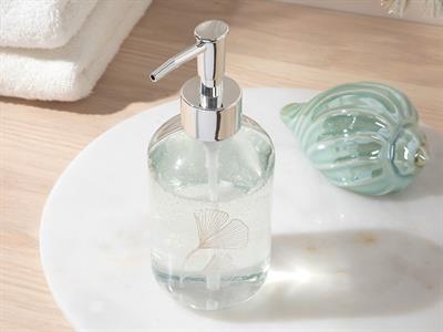 Gingko Leaf ДОЗАТОР ЗА ТЕЧЕН САП Cam 7x7x18 cm Сребристо