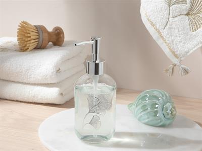 Gingko Leaf ДОЗАТОР ЗА ТЕЧЕН САП Cam 7x7x18 cm Сребристо