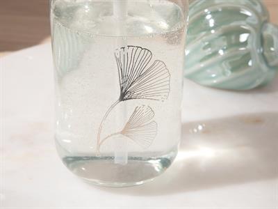 Gingko Leaf ДОЗАТОР ЗА ТЕЧЕН САП Cam 7x7x18 cm Сребристо