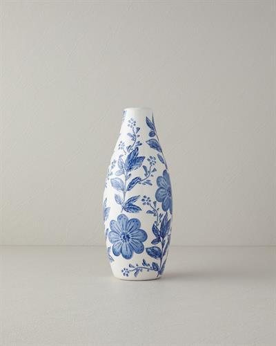 Ginny Ваза 34 см Бял - Син