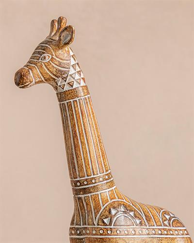 Giraffe Дрънкулка Полирезин, Светлокафяво., 0
