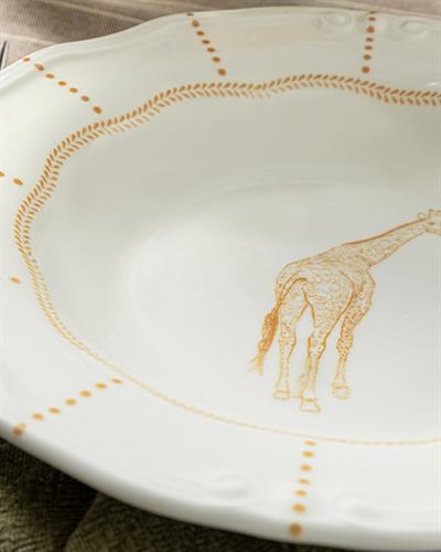 Giraffe Чиния За Вечеря Порцелан, Оранжево,, 23 Cm