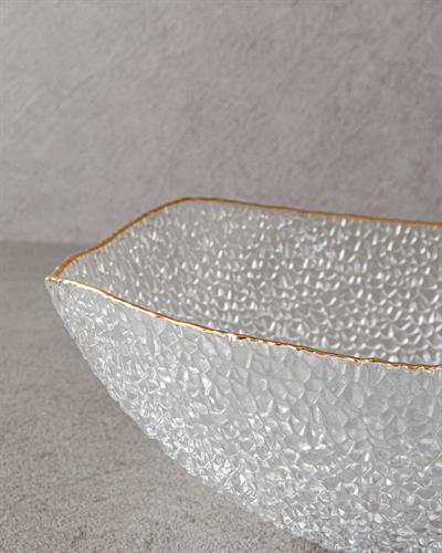 Giselle Купа Стъкло 25 см Златен