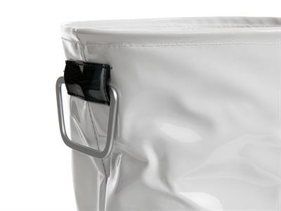 Glam КОШ ЗА ПРАНЕ Със завръзваща се горна част ПВЦ 32x36 cm White
