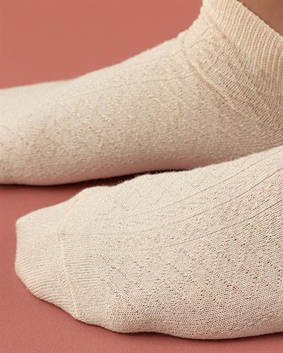 Glam Чорапи До Глезена Дамски, Бежово, 36-40