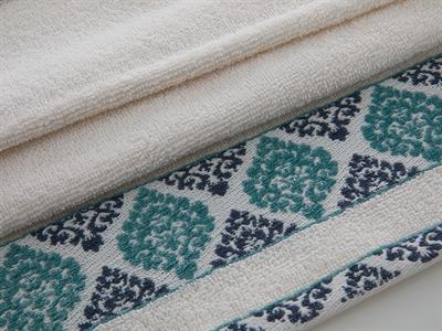 Glam Damask ХАВЛИИ ЗА РЪЦЕ Жакардов 30x45 cm Cream-Blue