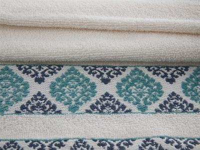 Glam Damask ХАВЛИИ ЗА РЪЦЕ Жакардов 30x45 cm Cream-Blue