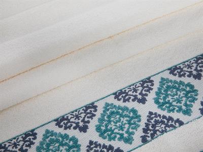Glam Damask ХАВЛИЯ ЗА ЛИЦЕ Жакардов 50x80 cm Cream-Blue
