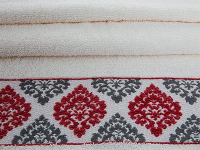 Glam Damask ХАВЛИЯ ЗА ЛИЦЕ Жакардов 50x80 cm Cream-Pink