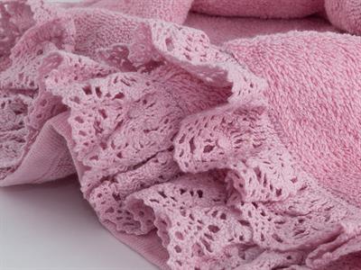 Glam Frill ХАВЛИЯ ЗА ЛИЦЕ С волани 50x80 cm Pink