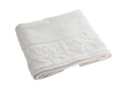 Glam Rose ХАВЛИЯ ЗА КРАКА Жакардов 50x70 cm Cream.