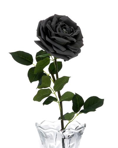 Glam Rose Изкуствено Цвете 75 см Тъмносив