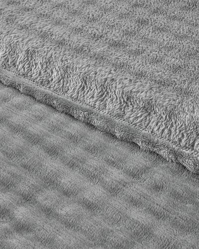 Glance Одеяло Единичен Супер мек с балончета 150x200 см Сив