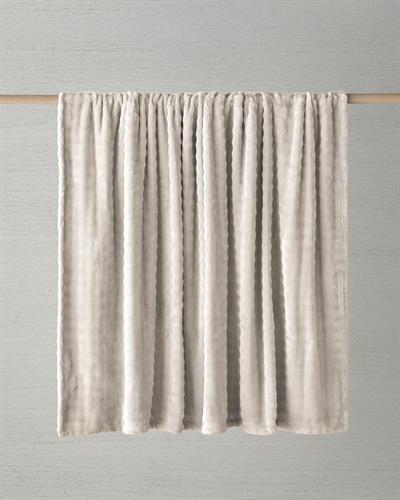 Glance Одеяло Единичен Супер мек с балончета 150x200 см Кремав