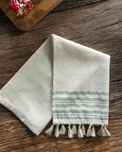 Gland Кърпа За Сушене С пискюли Памук 30x50 см Зелен