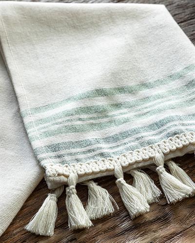 Gland Кърпа За Сушене С пискюли Памук 30x50 см Зелен