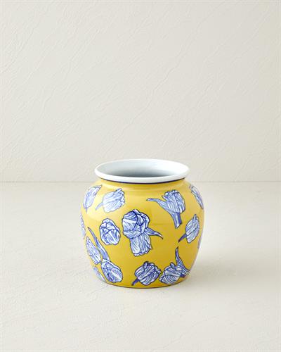 Glen Ваза 16x16x14см Жълт