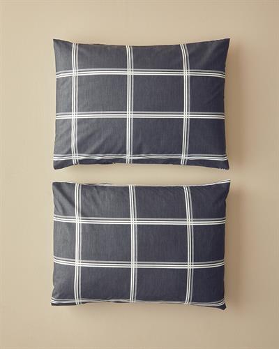 Glen Check Калъфка За Възглавница 2 бр. Лесно за гладене 50x70 см Антрацит