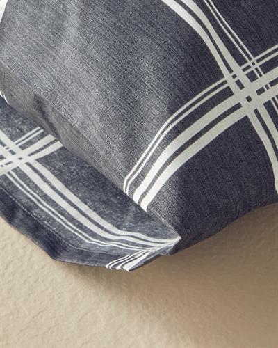 Glen Check Калъфка За Възглавница 2 бр. Лесно за гладене 50x70 см Антрацит