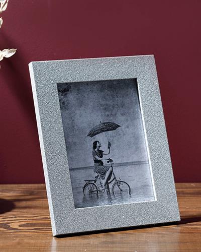 Glitter Рамка МДФ 17x22,5x2 cm Сребърен