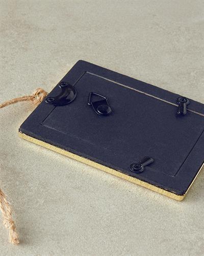 Glitter Висящ Аксесоар С рамка 5x8 см Златен