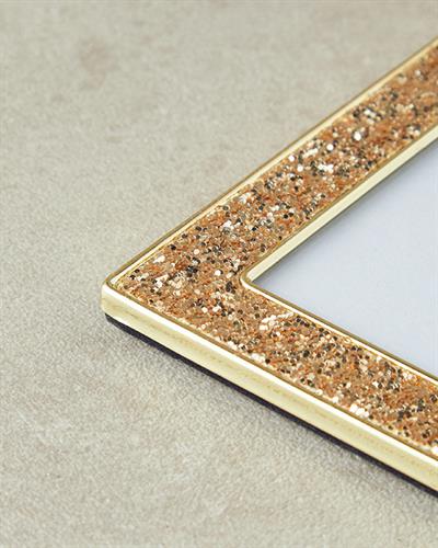Glitter Висящ Аксесоар С рамка 5x8 см Златен