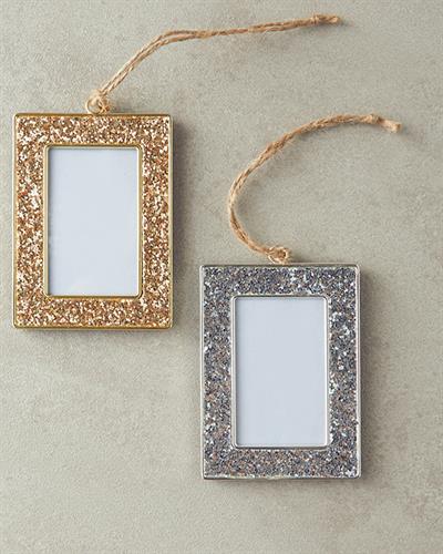 Glitter Висящ Аксесоар С рамка 5x8 см Златен