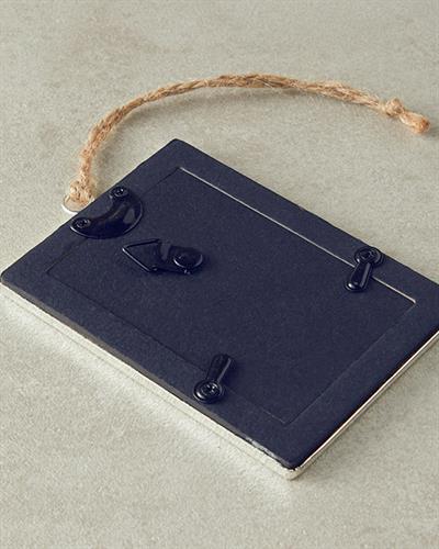 Glitter Висящ Аксесоар С рамка 5x8 см Сребърен.