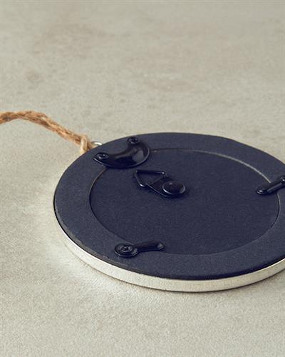 Glitter Висящ Аксесоар С рамка 6x6 см Сребърен.