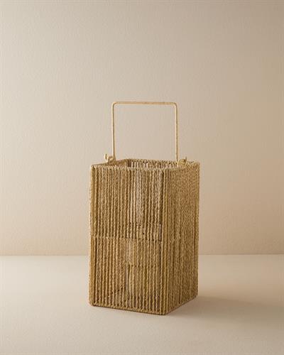 Gloria Wicker Lantern Natural.