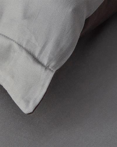 Glorious Спален Комплект Кралски размер Коприна 240x220 см Сив