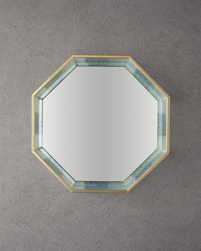 Glossy Декоративен Поднос Стъкло 30x30x5 см Златен