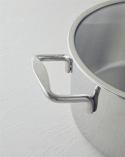 Glow Тенджера Дълбок Стомана 20x10 cm Сребърен.