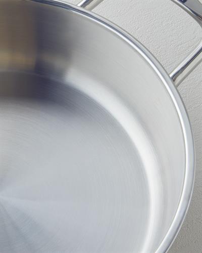 Glow Тенджера Плитък Стомана Сребърен.